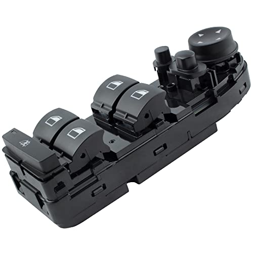 Boxi مفتاح نافذة الطاقة الجانبية اليسرى للسائق لسيارة بي إم دبليو X5 E70 2007 2008 2009 2010 2011 2012 2013 / لسيارة بي إم دبليو X6 E71 2008-2014 | بديل رقم # 61319122121 61319218044 - Image 2