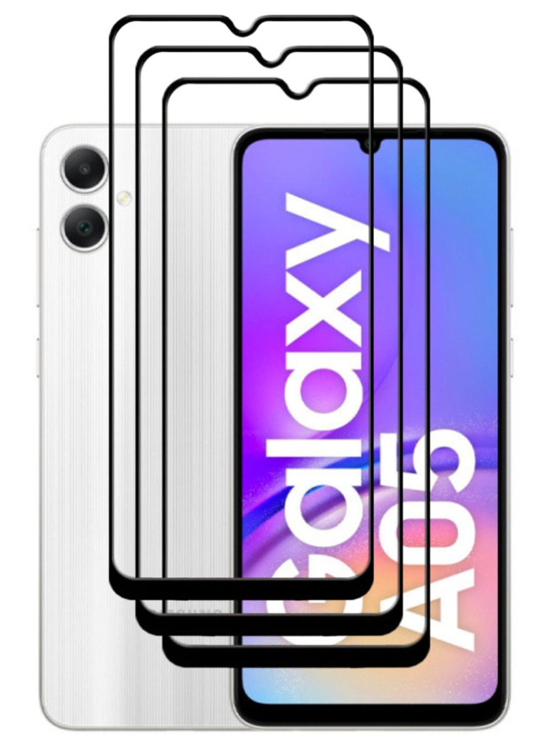 ACLIX 3 Pieces Antistatic ESD Dustproof Premium Quality High Definition Tempered Glass Screen Protector Designed For Samsung Galaxy A05 - Image 1