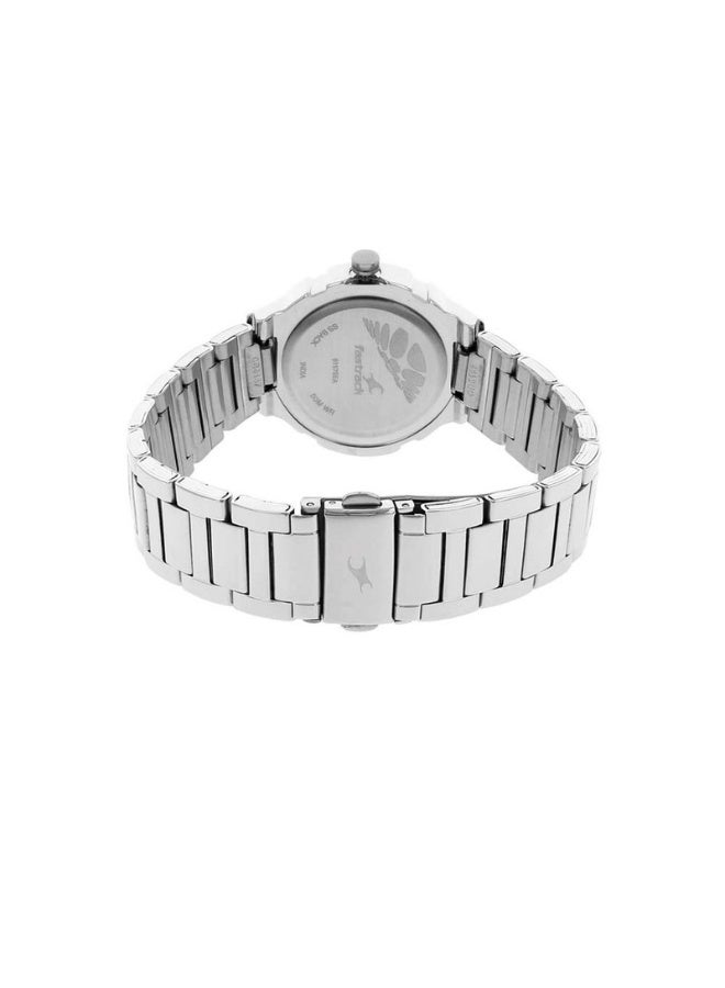 fastrack Women’s Analog Watch – Bright Orange Dial with Silver Stainless-Steel Bracelet – Model 6157SM02 - Image 4