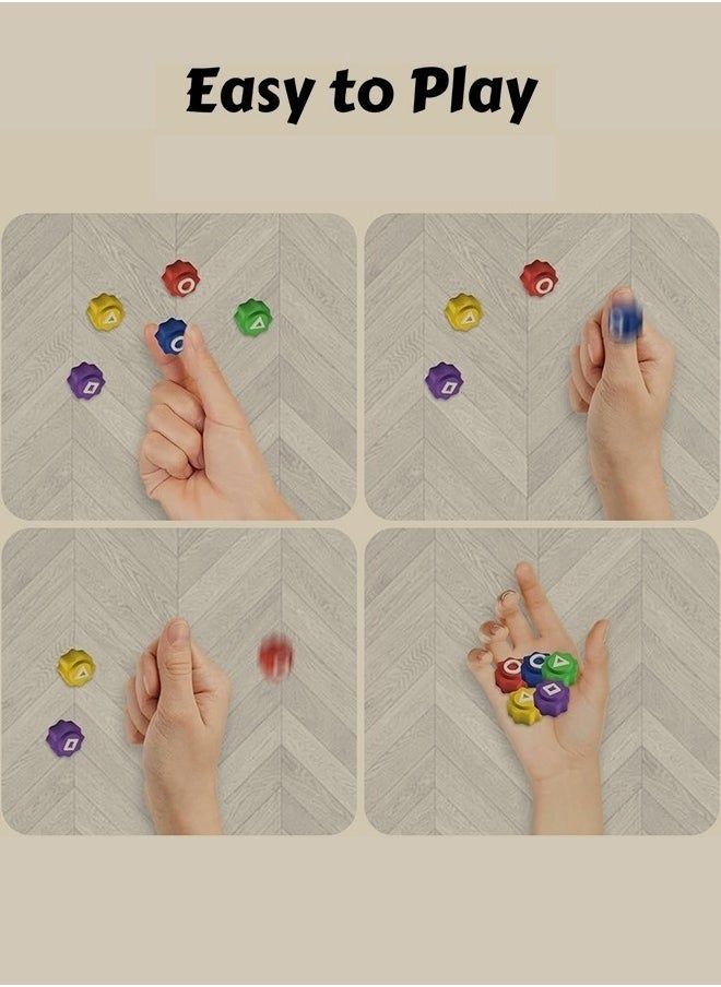 Shopit - Korean Gonggi Game, 5Pcs Gong Gi Game Set, Korean Traditional Play Game Gonggi Stone Set Hand Eye Coordination Training Family Travel Games - Image 1