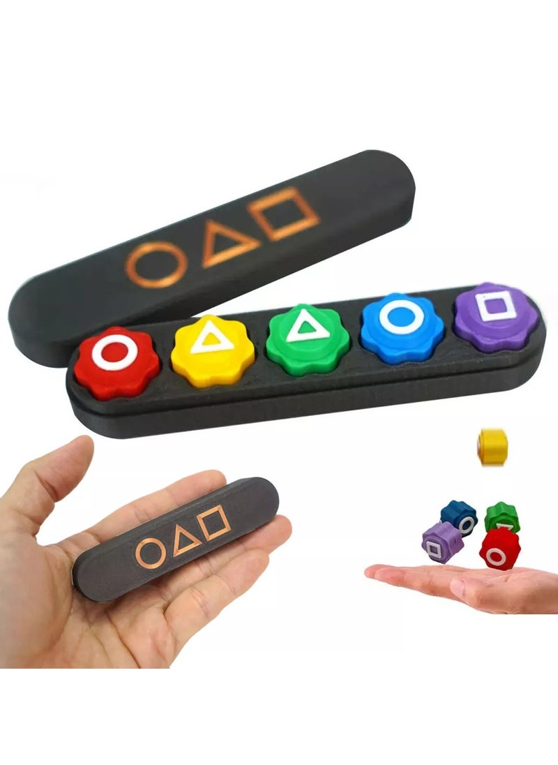 Shopit - Korean Gonggi Game, 5Pcs Gong Gi Game Set, Korean Traditional Play Game Gonggi Stone Set Hand Eye Coordination Training Family Travel Games - Image 1