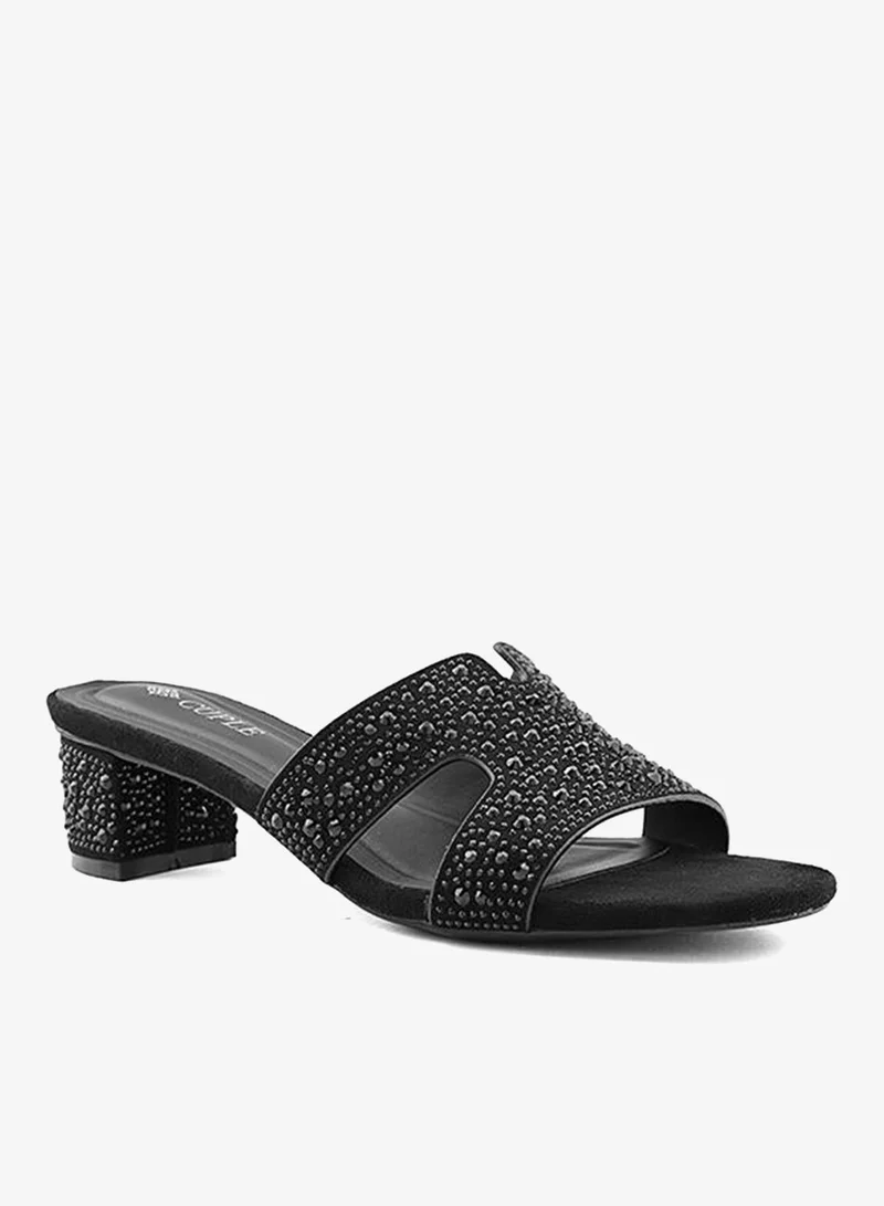 Cuple Women Embellished Flat Slides