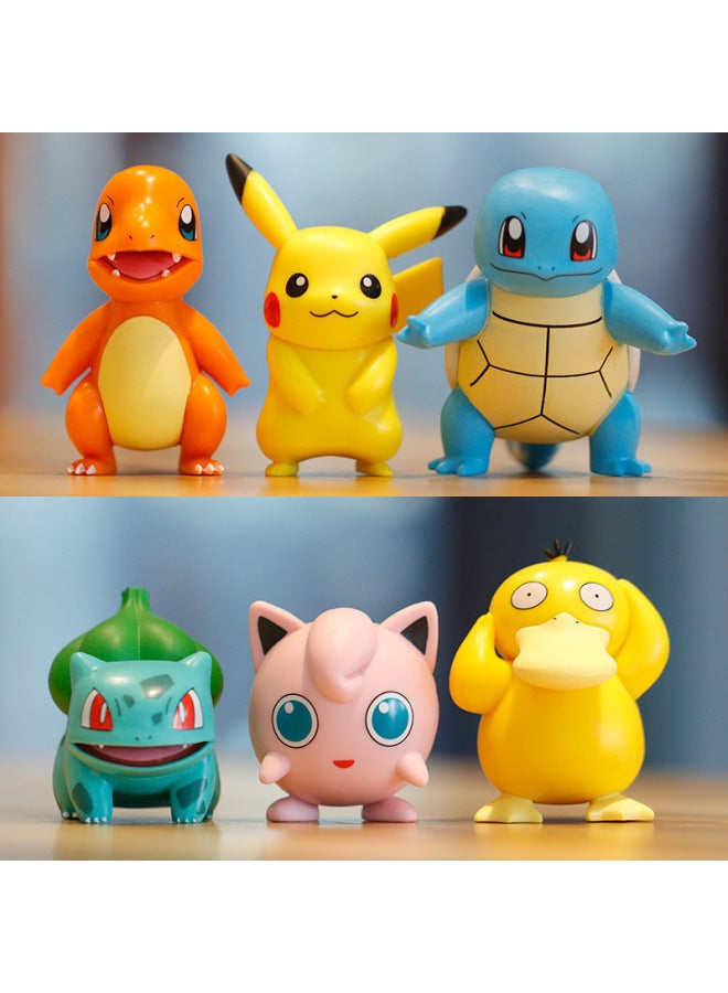 Blind Box 6 Love Sleeping Pikachu Keda Duck Pokemon Pokemon Hand Ornaments-Color:6 Types Of Magical Keychains In Bag [shoot In Multiples Of 6  - Image 2