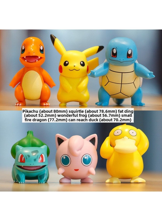 Blind Box 6 Love Sleeping Pikachu Keda Duck Pokemon Pokemon Hand Ornaments-Color:6 Types Of Magical Keychains In Bag [shoot In Multiples Of 6  - Image 5