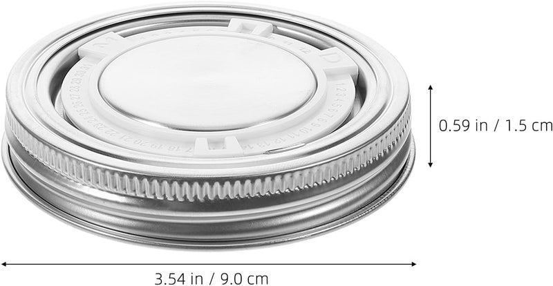 Fault optimized construction COLLBATH Stainless Steel Mason Jar Lid Replacement Cover for Regular Mouth Jars, Reusable Metal Canning Lid with 304 Stainless Steel Ring, Leak-resistant Closure for Home Kitchen Preserving Cross product combo compatible Local licensed courier Multi-demand satisfied design Labor saving One piece build Assorted trendy color picks Pre-stock well-packed goods Globally engineered build Quick assemble Personal & public compatible All need matching options Multi-hub shipment dispatch Multi-color available build Matte anti slip finish Moisture proof Nationwide courier network Daily use improved quality Global easy assemble picks Fine polished finish Practical build Polished safe edge Dispersed regional warehouses Classic practical design Medium weight - Image 2