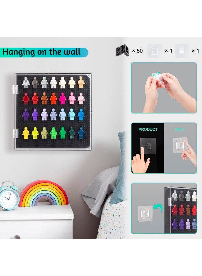 JOYMOMO Acrylic Wall Mount Minifigure Display Case Showcase And Protect Your Building Block Mini Figures Collection (Without Mini Figures)  - Image 5