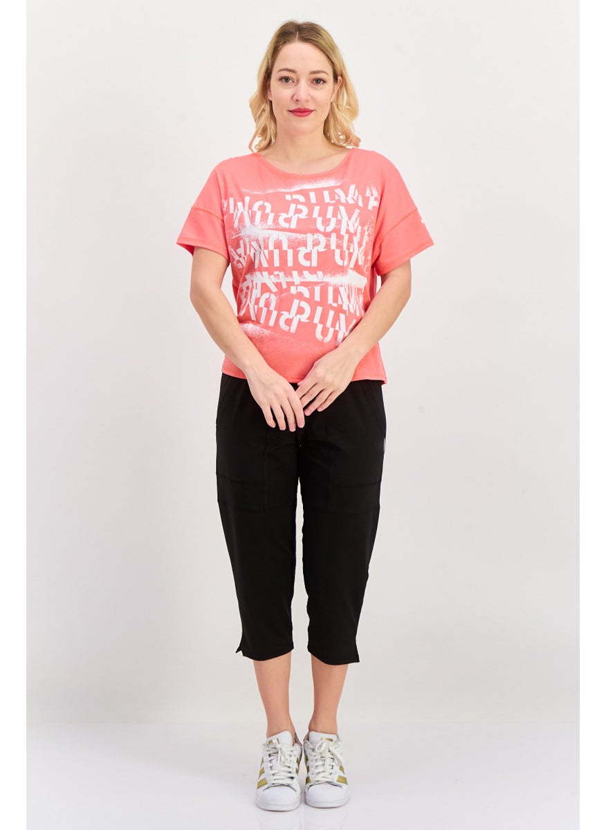 PUMA Women Sportswear Fit Short Sleeves Training Top, Pink  - Image 4