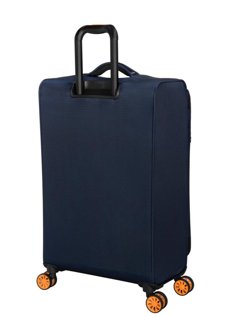 it Luggage it luggage Lykke, Unisex ECO Polyester Material Soft Case Luggage, 8 x 360 degree Spinner Wheels, Expandable Trolley Bag, Telescopic Handle, TSA Type lock, 12-2644E08, Size 26 inches, Color Navy  - Image 3