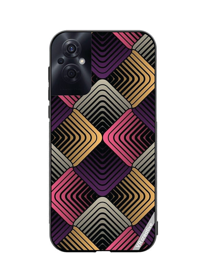 VR CREATIVE Protective Case Cover For Oppo Reno8 Z Abstract 2 Design Multicolour - Image 1
