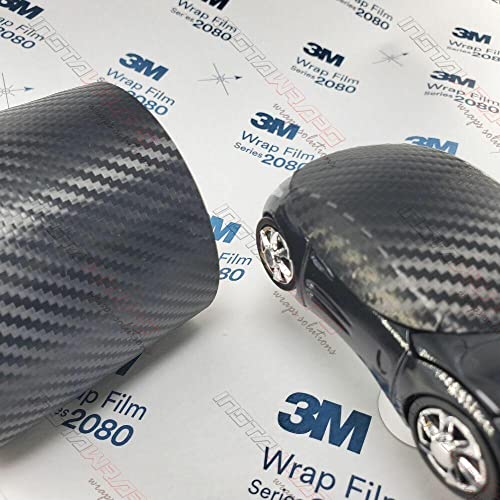 3M 1080 CF12 / CFS12 Black Carbon Fiber 60"x12" Vinyl Flex Wrap - Image 2