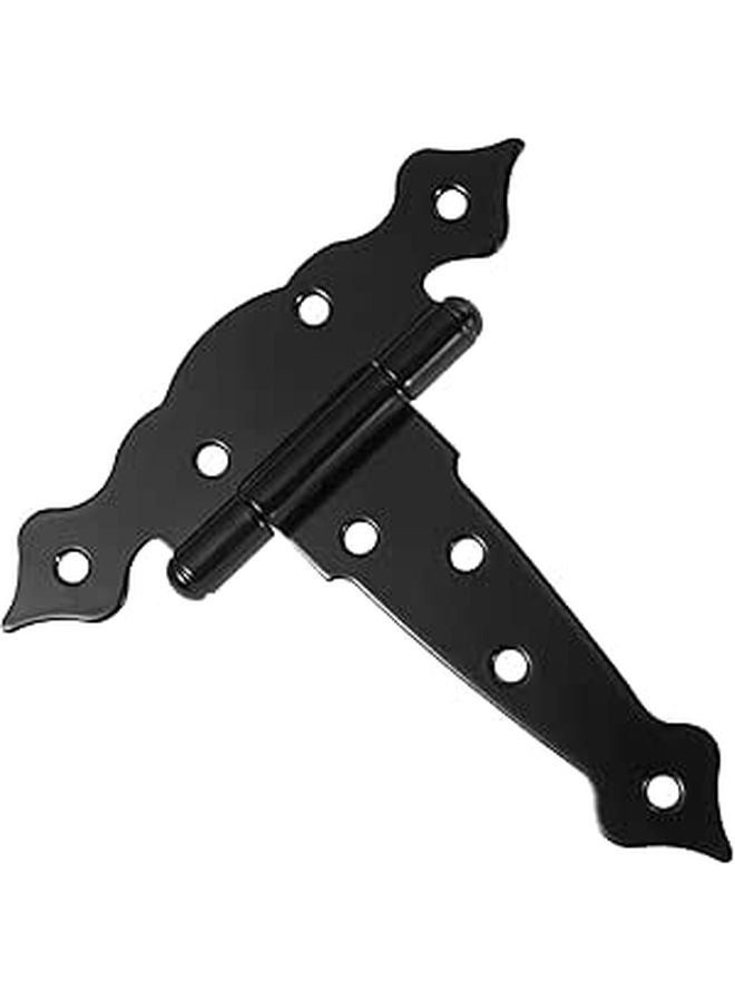 Heavy Duty 5 Inch T Strap Hinge For Wooden Barn And Shed Doors Black Steel Outdoor - Image 1