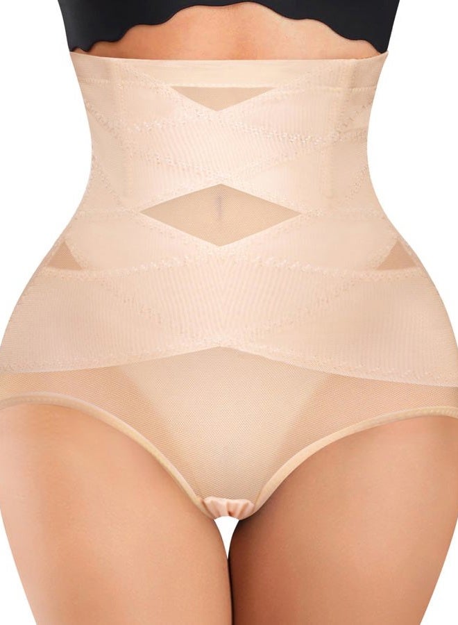 Nebility Womens' Tummy Control High Waist Trainer Body Shaper (US, Alpha, Small, Regular, Regular, Beige) - Image 1