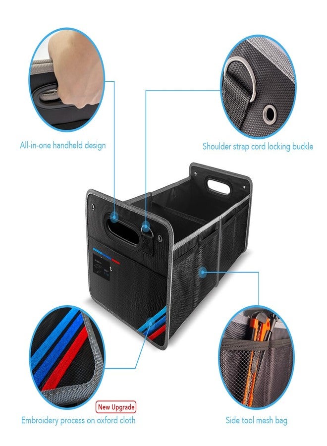 Junsungo Car Trunk Organizer, Waterproof Collapsible Portable Multipurpose Storage Box, Tool Grocery bag organizer, Organizer For X1 X3 X5 E30 Suv Garage Home - Image 3