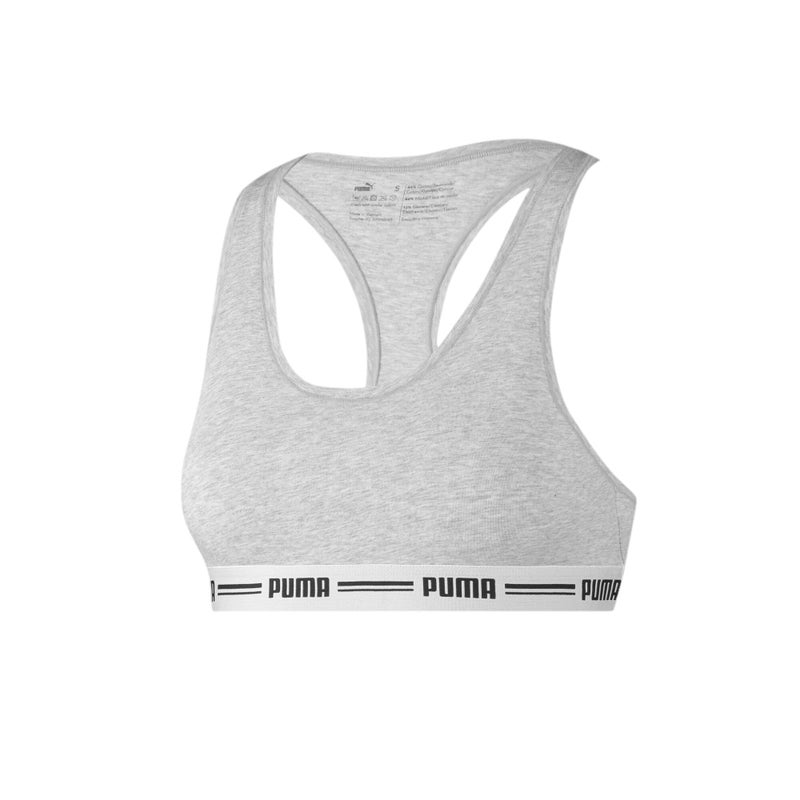 PUMA Womens Grey Racer Back Top 1-Pack - Image 3