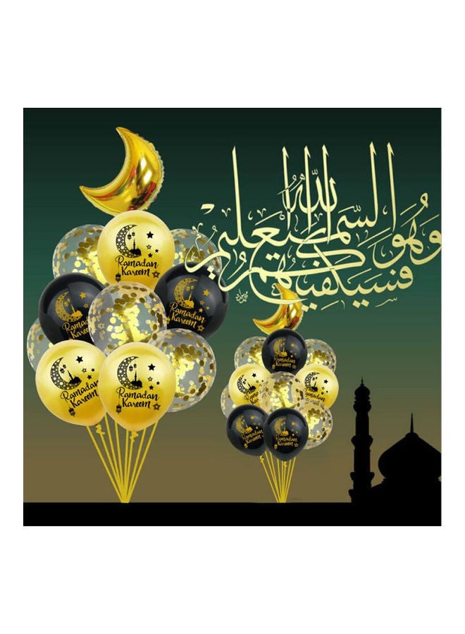 نيبمينينت مجموعة بالونات بلوم الألومنيوم على شكل قمر للزينة مكونة من 22 قطعة - Image 2