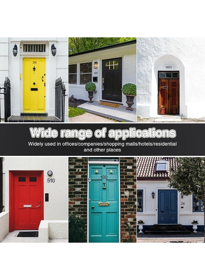 RATSAW House Numbers for Outside Large Self-adhesive House Numbers 6 Inch Stainless Steel House Number for Exterior House Address Garage Gate Street Farmhouse Garden Number 3 - Image 2