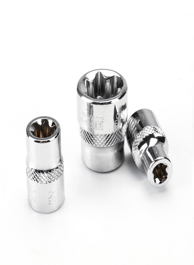 MAXPOWER 9-Piece 3/8 Inch E-Torx Star Socket Set - E7, E8, E10, E11, E12, E14, E16, E18, E20 - Image 4