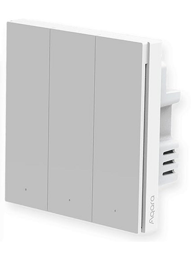 Aqara Wall Switch H1 Global Version (With Neutral, Triple Rocker) - Image 1