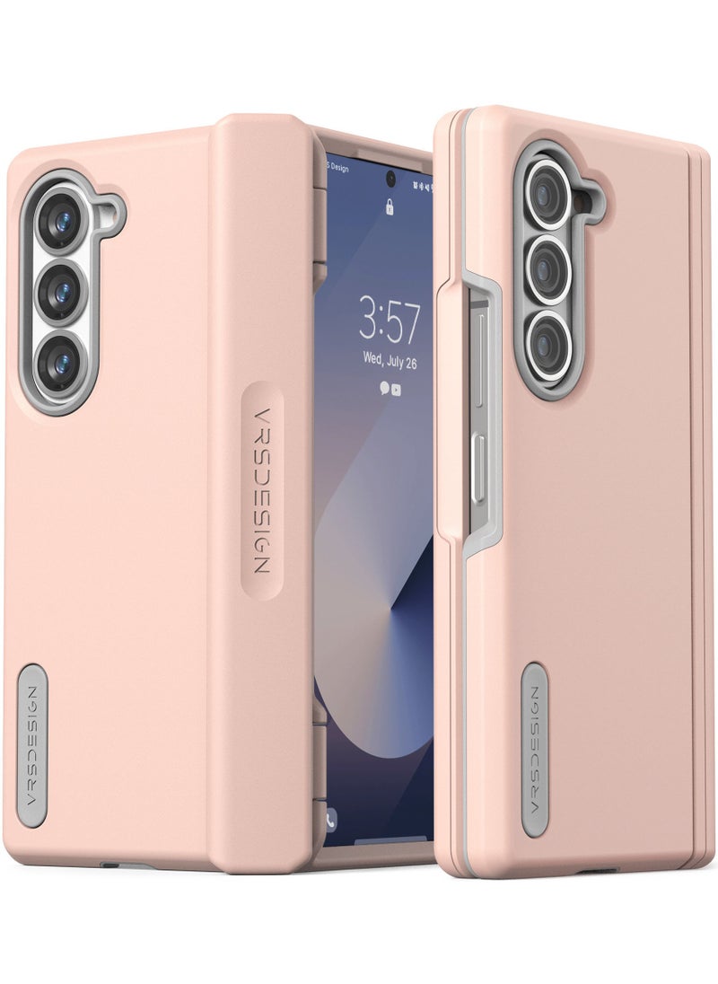 VRS Design Terra Guard Modern Samsung Galaxy Z Fold 6 Case Cover (2024) with Hinge Protection - Pink Sand  - Image 1
