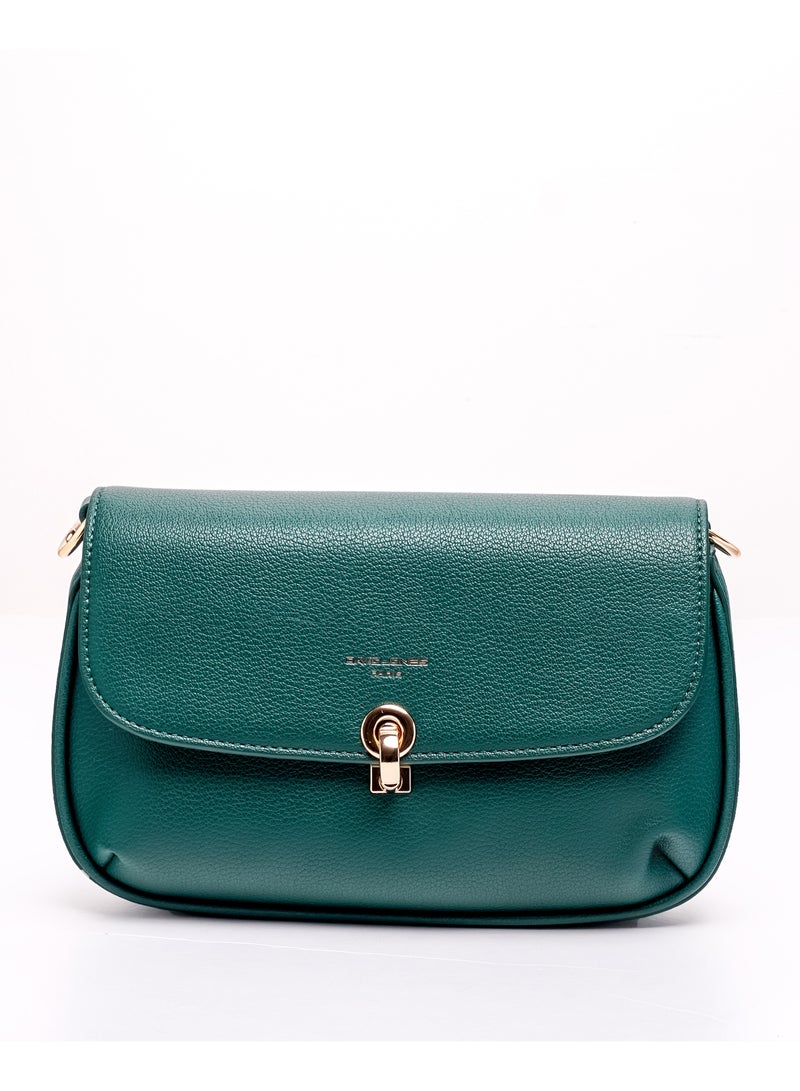 David Jones- Casual and Daily Cross Body for women model cm7103- Daily Envelope Style PVC leather shoulder bag- Envelope Handbag for a minimal formal style