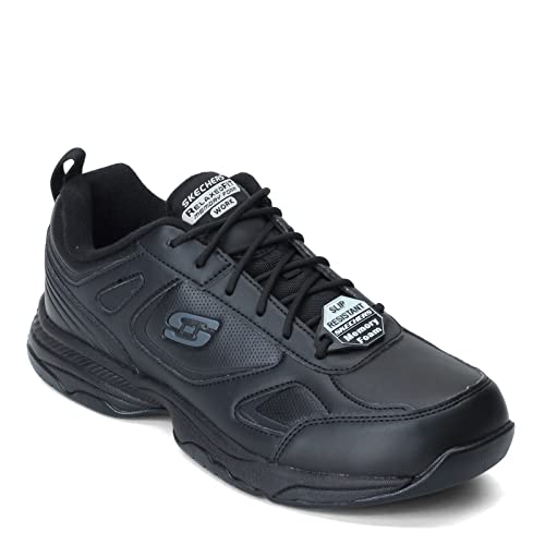 SKECHERS حذاء سكيشرز للرجال دايتون الرياضي للعمل في خدمات الطعام، أسود، 10.5 عريض - Image 3