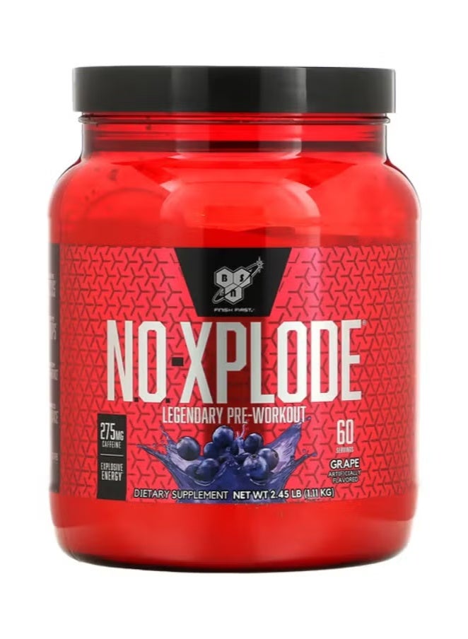 BSN N.O.-Xplode Legendary Pre-Workout Grape Flavor 60 Servings - Image 1