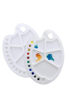 Y&D Plastic Artist Paint Color Mixing Trays, Painting Palette, Kids, Art Students, Classroom, Class Craft Projects  - Image 1