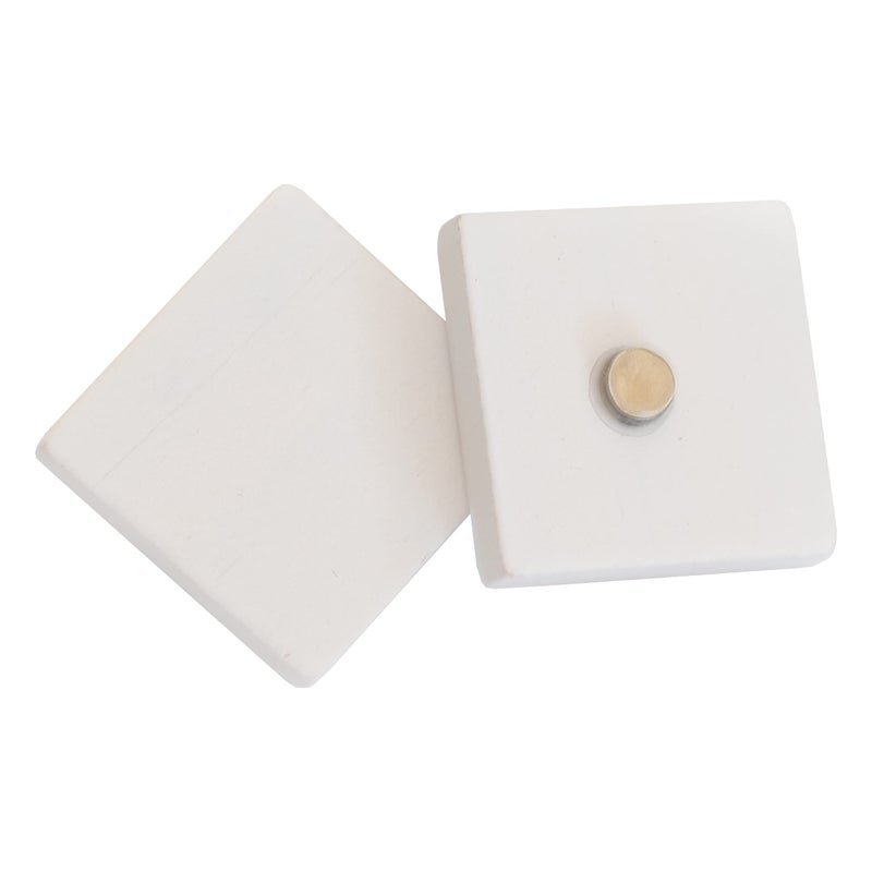 Stiles 100 Pieces Magnetic Letter Tiles  Wooden Magnetic Letters for Whiteboard  Fridge  or Magnetic Letter Board  Wood Alphabet Magnet Letters  White - Image 3
