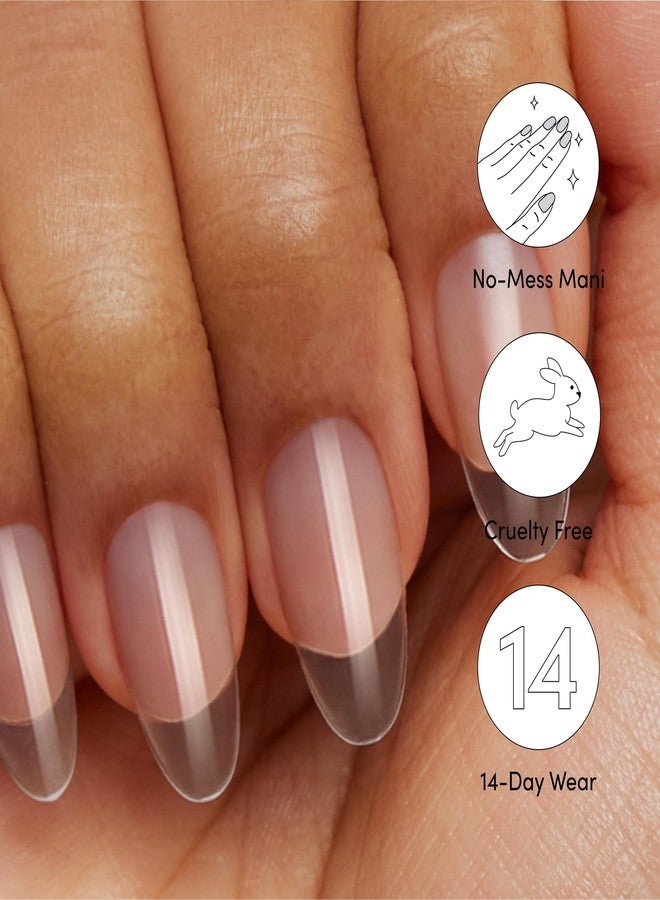 Dashing Diva GelXtend Nail Tips, 2 Pack - Clear, Medium Length, Round - Acrylic Nails with LED Glue - Lasts Up to 14 Days - False Nails - No-Soak, Easy Removal - Image 5