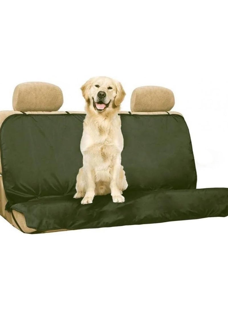 Petzoom Loungee Car Back Seat Cover, Designed to Protect Seats from Pets, Waterproof, Scratch Resistant, Non-Slip, Fits Cars, Trucks, SUVs – Standard (GREEN) - Image 4