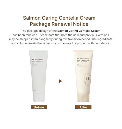HEVEBLUE Salmon Caring Centella Cream - Salmon PDRN, Salmon Egg Extract, Centella, Madecassoside, Improve Skin Moisture Loss, Restore and Rejuvenate, Low Irritation, Korean Skincare, Valentine Gift - Image 2