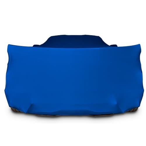SR1 Performance C8 Corvette Custom Fit Car Cover - Indoor Ultraguard Stretch Satin - The Ultimate High End Fit for 2020-2025 Stingray, Z06, Z51, E-Ray Corvettes (Blue) - Image 3