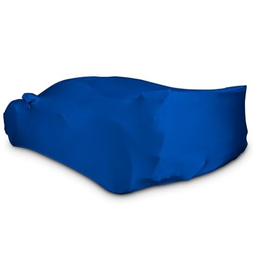 SR1 Performance C8 Corvette Custom Fit Car Cover - Indoor Ultraguard Stretch Satin - The Ultimate High End Fit for 2020-2025 Stingray, Z06, Z51, E-Ray Corvettes (Blue) - Image 4