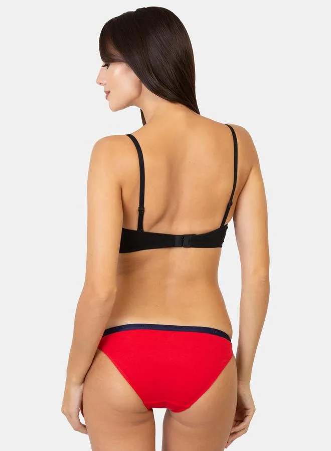 Envie Cotton Padded Non Wired Bandeau Bra by Styli