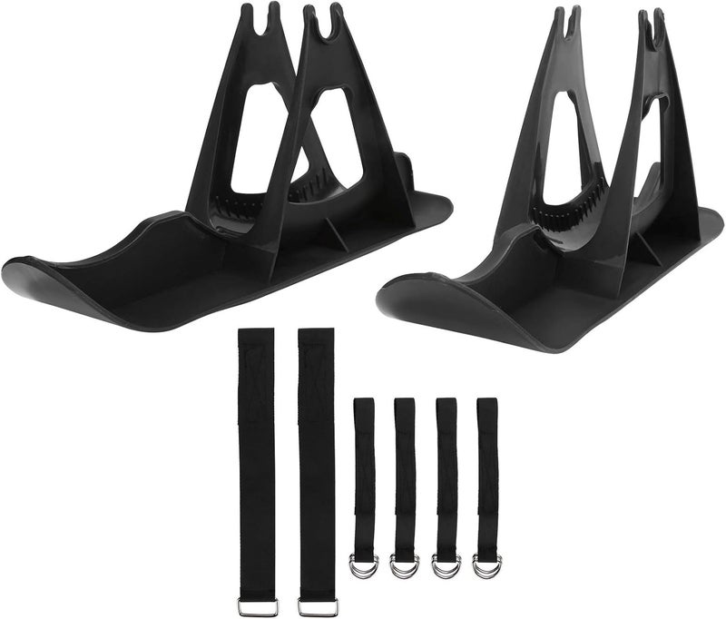Kids Balanced Scooter Skis Stand Parking Rack Snowboard Equipment for Winter Skiing Black - Image 4
