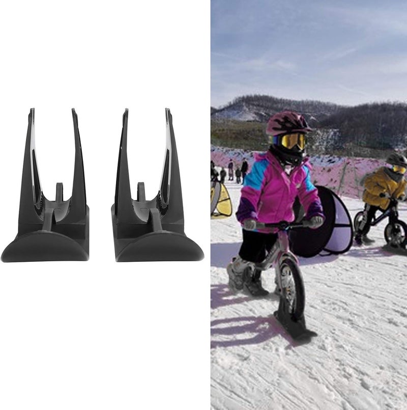 Kids Balanced Scooter Skis Stand Parking Rack Snowboard Equipment for Winter Skiing Black - Image 2