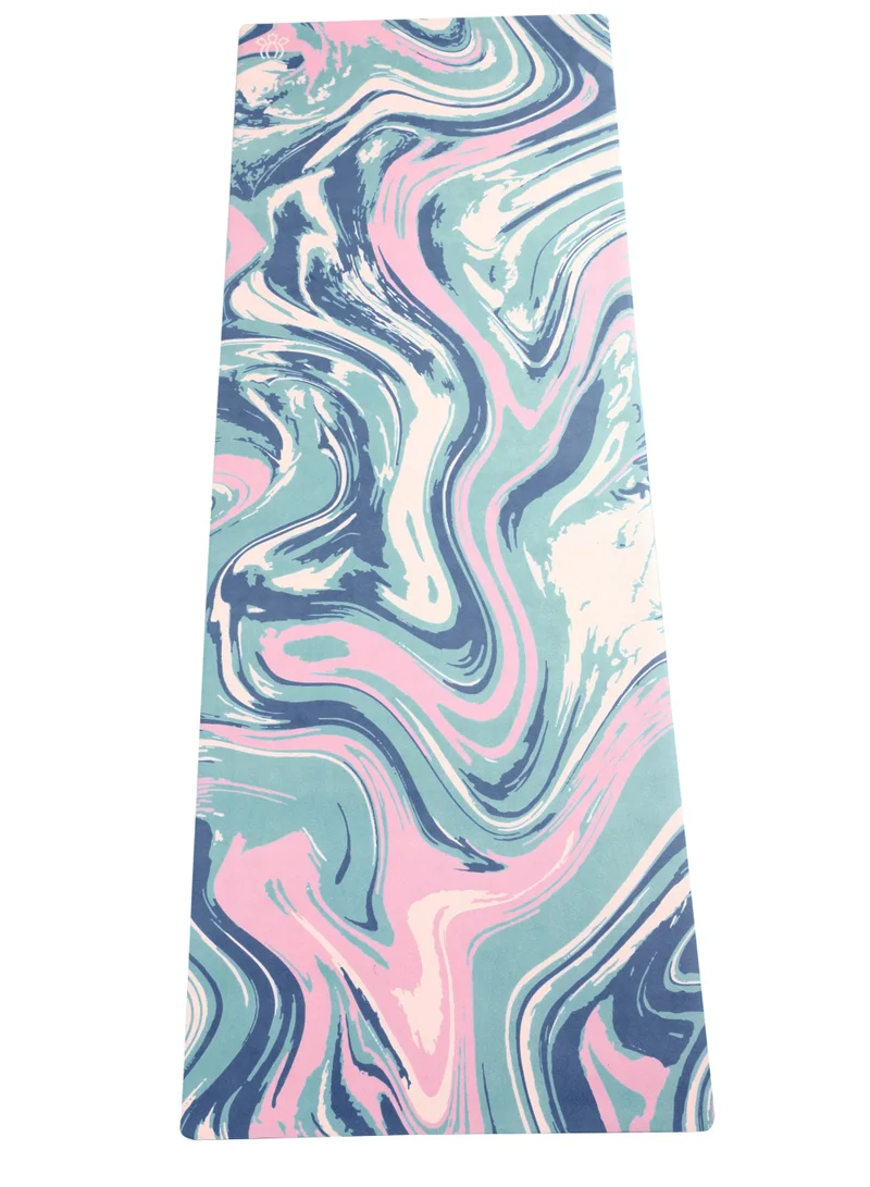 Prickly Pear Pear Swirl Non-Slip Suede Top 1Mm Travel Yoga Mat - Lightweight Exercise Mat