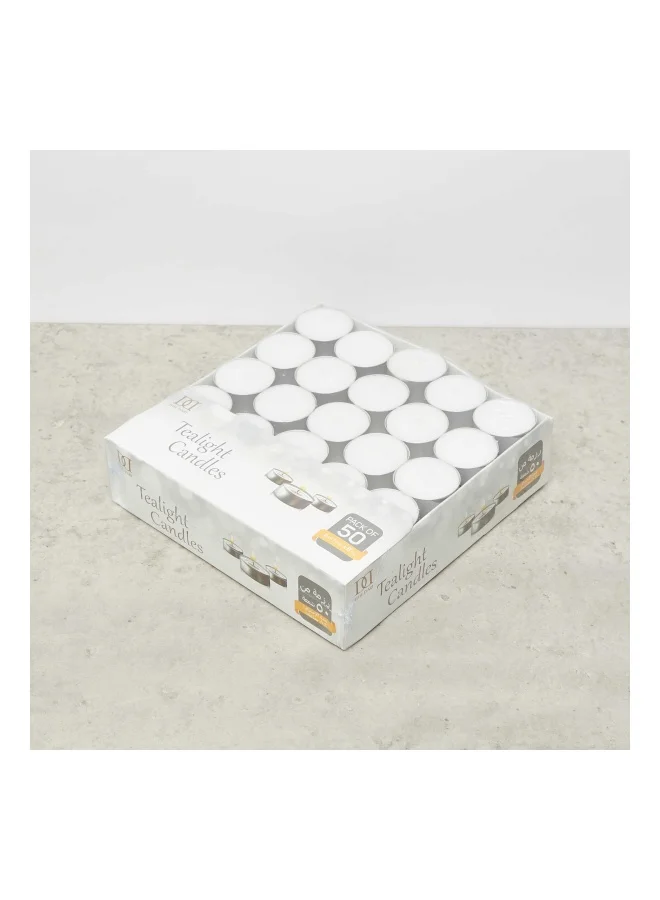 Lifestyle Tealights in Box with Shrink Wrap - Set of 50