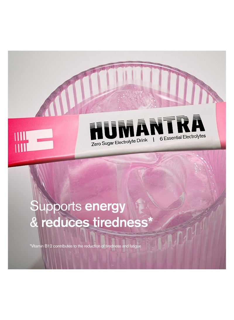 Humantra Raspberry Lemonade Electrolyte Hydration Drink Sachets - Image 2