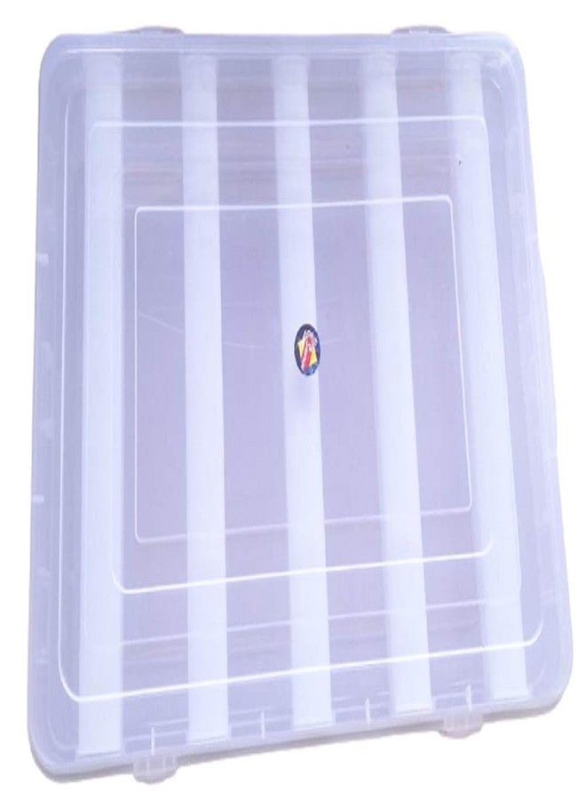 VILOMP Plastic Adjustable Five Rod Bangle Box | Chudi Organizer Jewellery Storage Display Box | for Bangles, Chudi, Bracelet, Wrist Watch, Hair Bands - Image 1