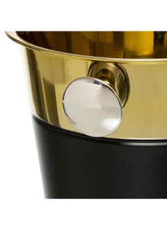 LOFT Modern Black and Gold Design Ice Bucket, D23.5XP21CMS, Multicolor, Salon-176974  - Image 4