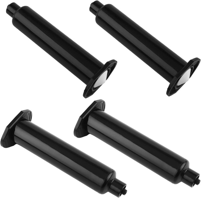 Utoolmart Air Distribution Tube, Adhesive Syringes Tube Sleeve, Glue Liquid Cartridge Dispensing Syringe Barrel, 10cc Plastic Syringe Dispensing, with Piston, Black, 4 Pcs - Image 1
