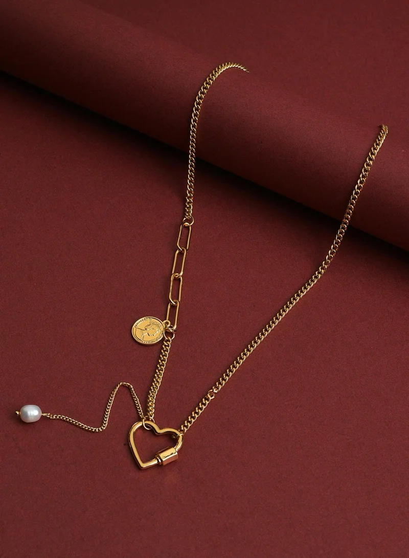 SOHI Contemporary Brass Artificial Necklace Jewellery