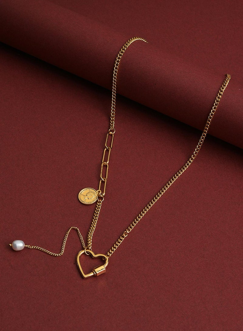SOHI Contemporary Brass Artificial Necklace Jewellery - Image 2
