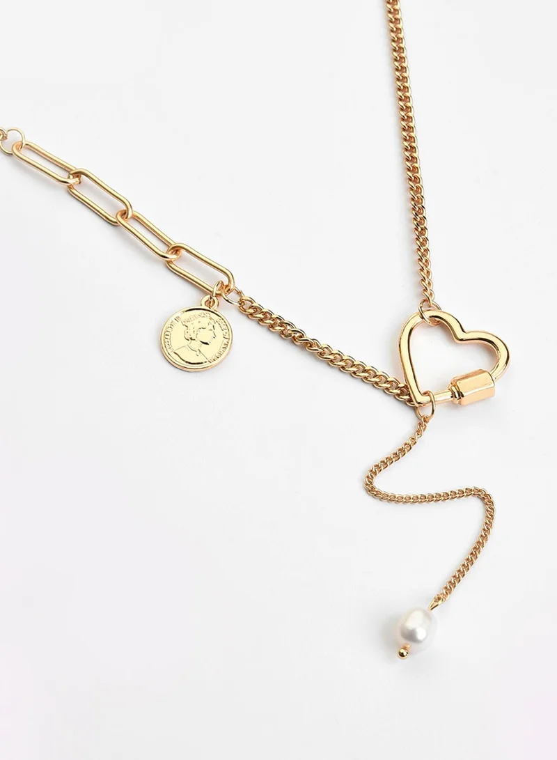 SOHI  Contemporary Brass Artificial Necklace Jewellery for Women | Best Price UAE