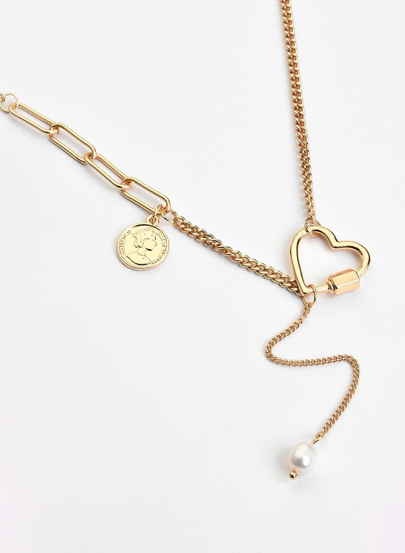 SOHI Contemporary Brass Artificial Necklace Jewellery - Image 4