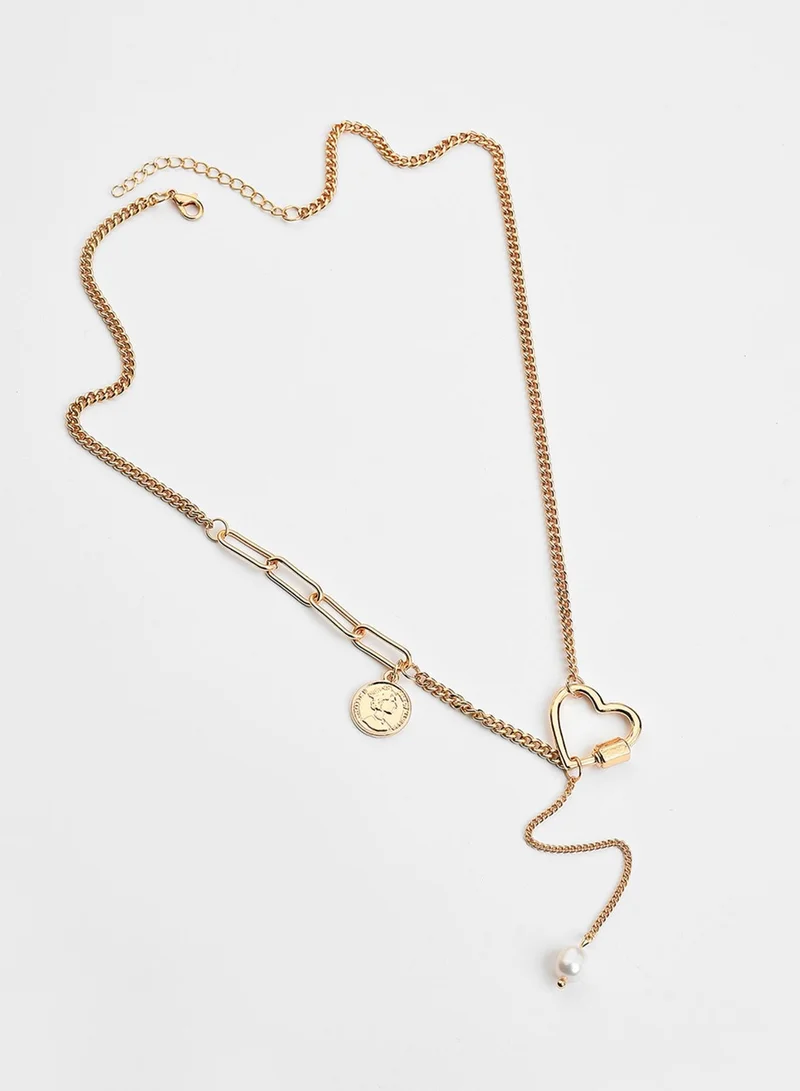 SOHI  Contemporary Brass Artificial Necklace Jewellery for Women | Best Price UAE