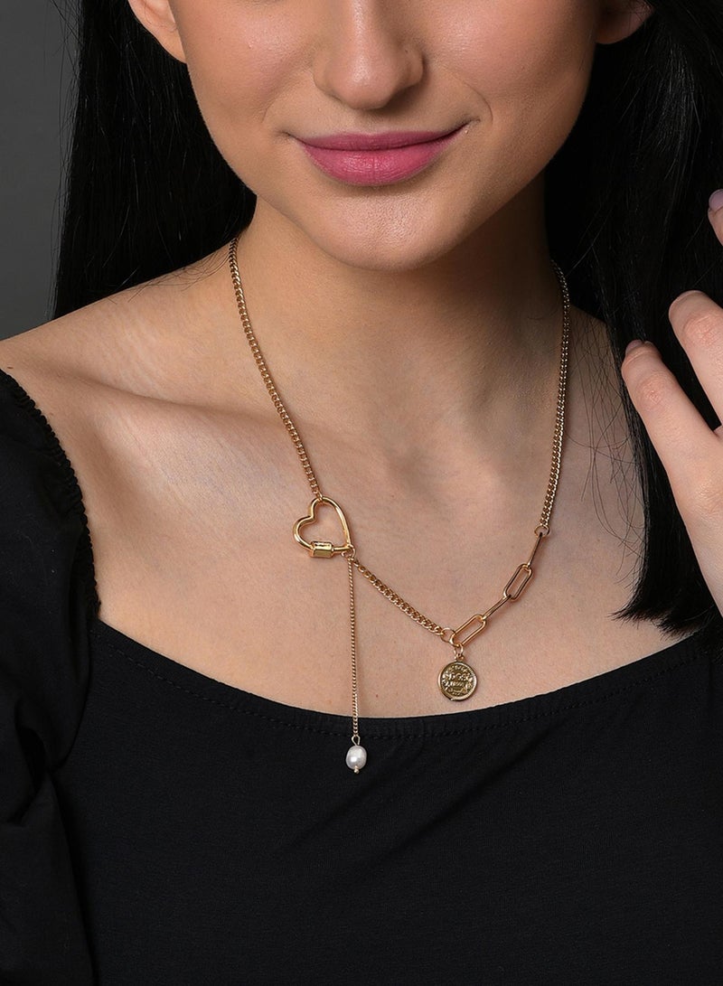 SOHI Contemporary Brass Artificial Necklace Jewellery - Image 1