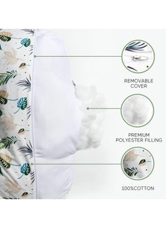 bbet Nursing Pillow for Breastfeeding, Plus Size Breastfeeding Pillows for More Support, with Adjustable Waist Strap and Removable Cotton Cover, Spring Leaves  - Image 4