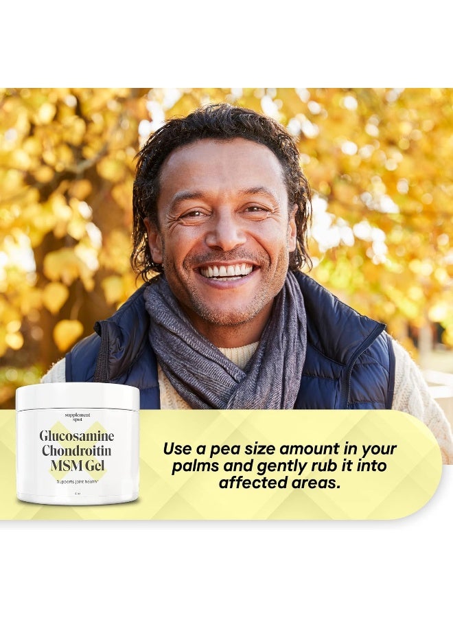 سبليمينت سبوت جل الجلوكوزامين كوندرويتين MSM يدعم صحة المفاصل، 4 أونصة - Image 3